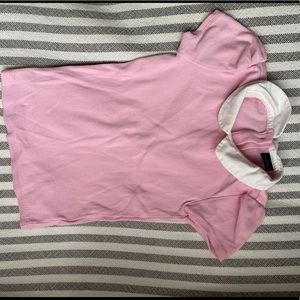 Pink baby gap collar shirt